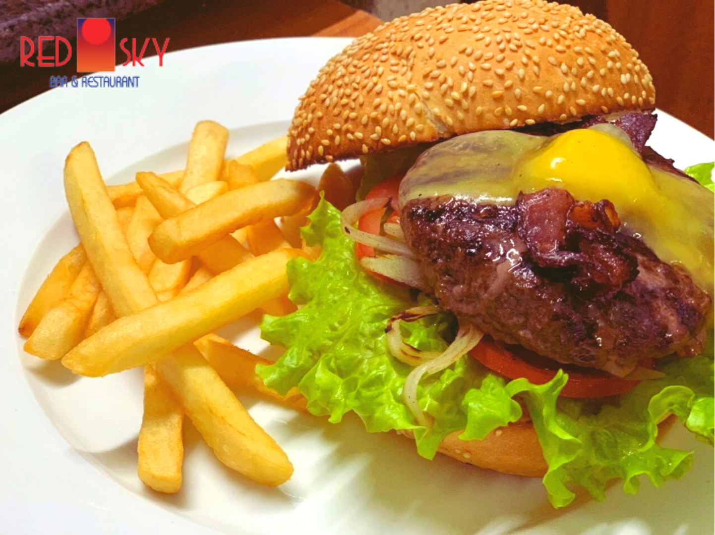 Phần Burger thơm ngon, hảo hạng, chất lượng