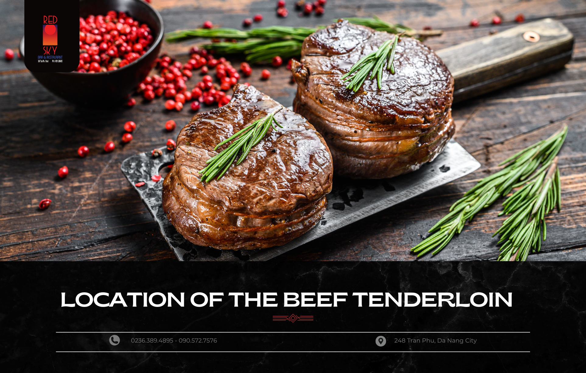 Location of the beef tenderloin.