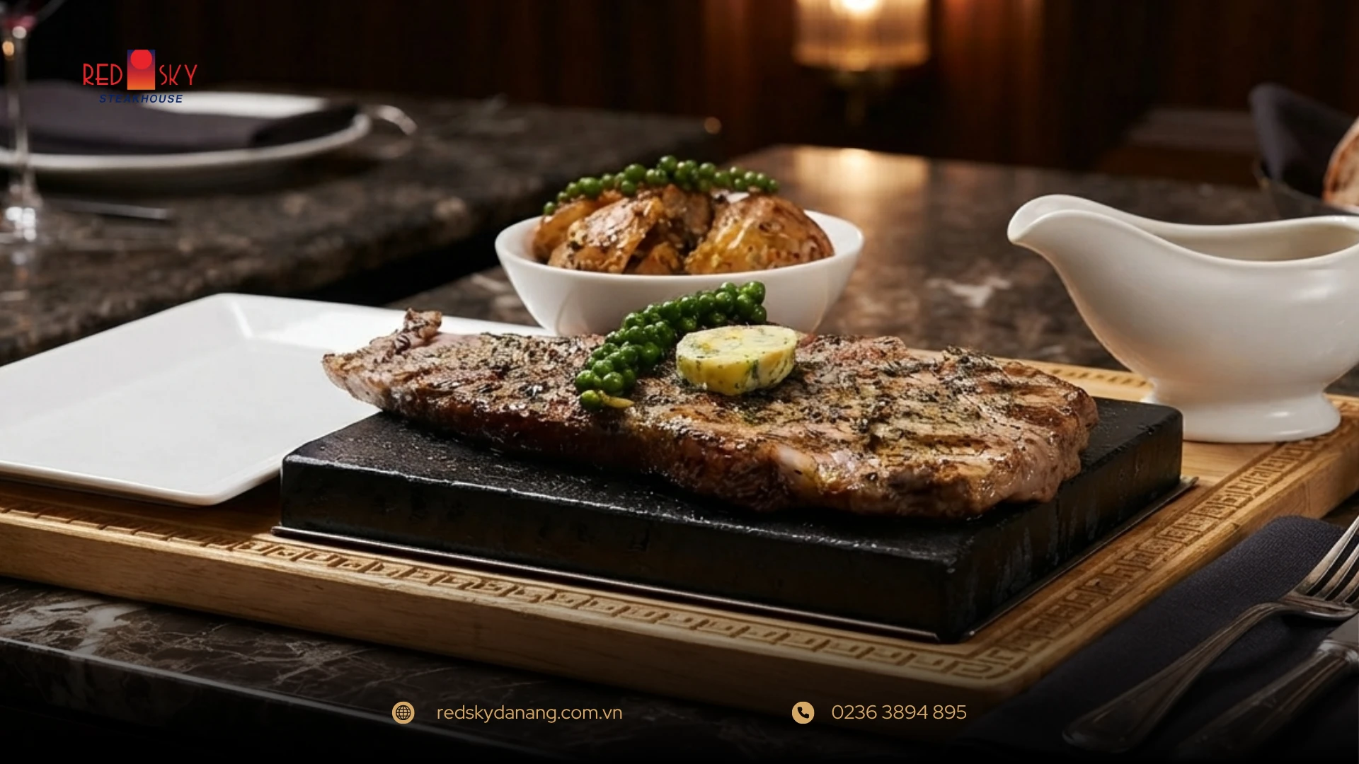 Japanese Kagoshima A5 Striploin at Red Sky Steakhouse