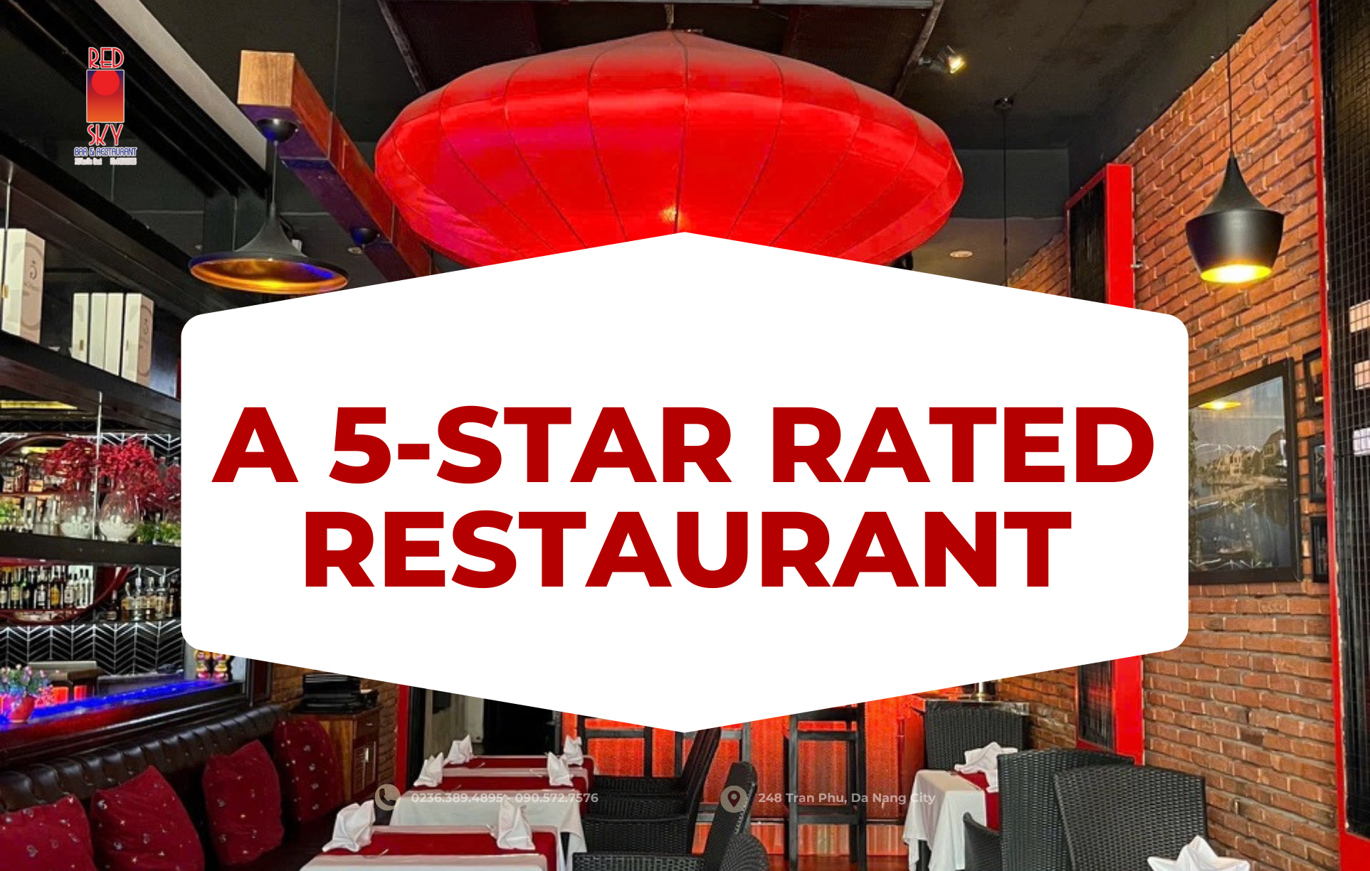 A 5-star rated restaurant