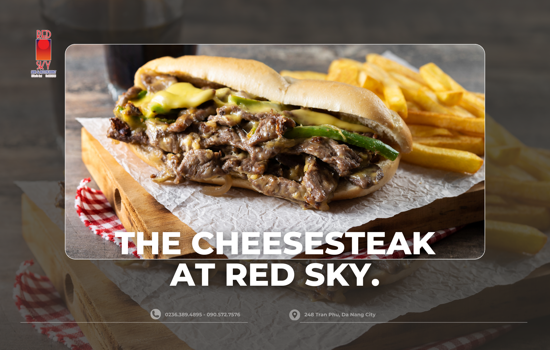 The cheesesteak at Red Sky