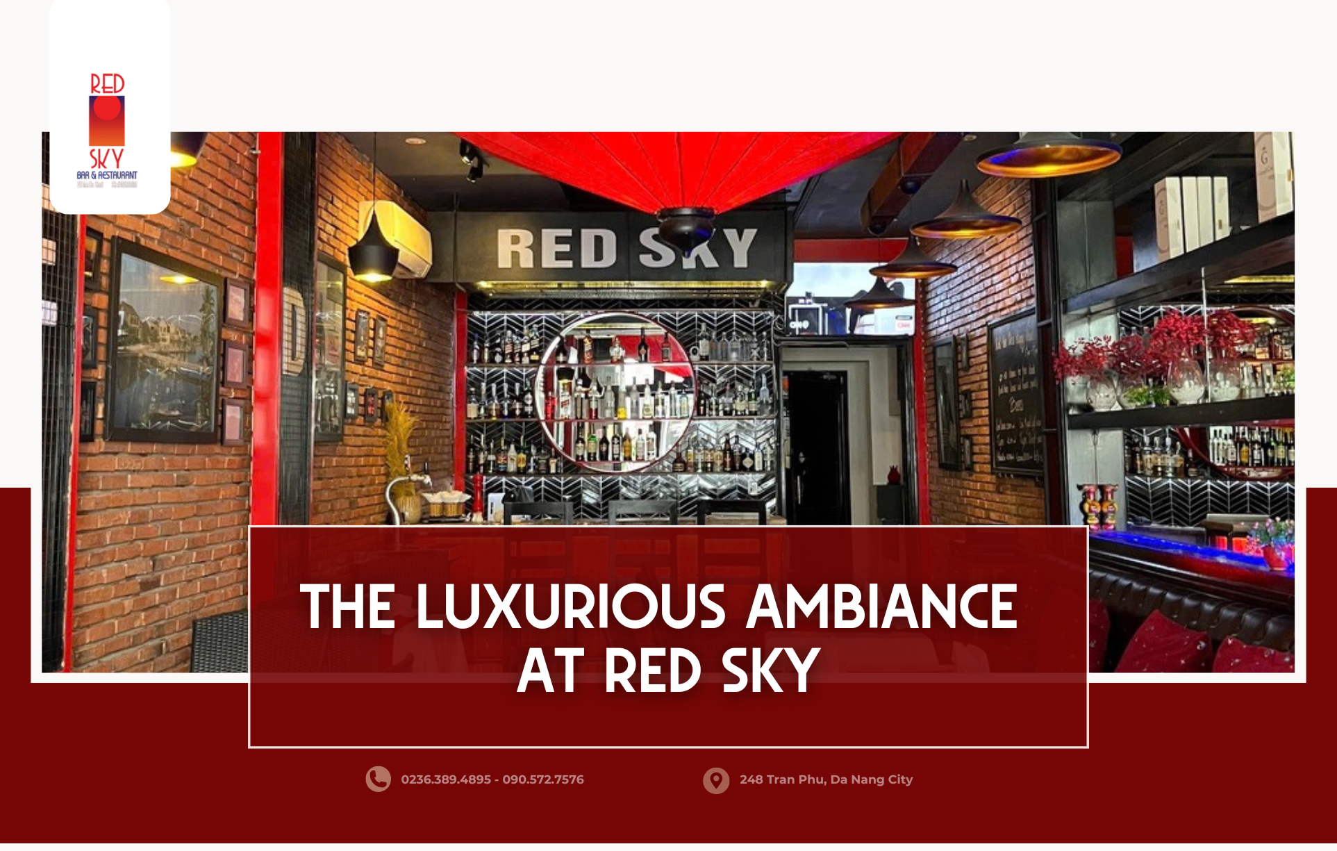 The luxurious ambiance at Red Sky