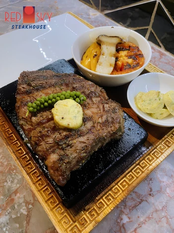 Steak grilled to order at Red Sky Steakhouse Danang