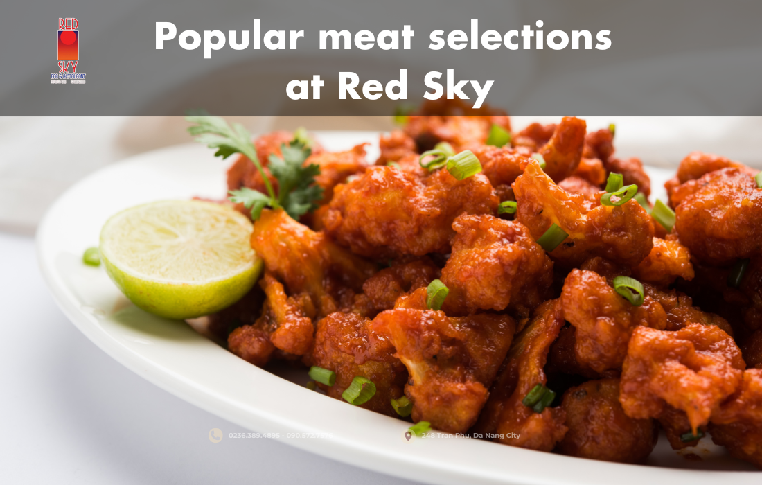 Popular meat selections at Red Sky