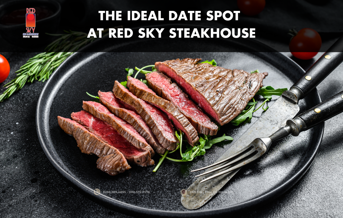 The ideal date spot at Red Sky Steakhouse