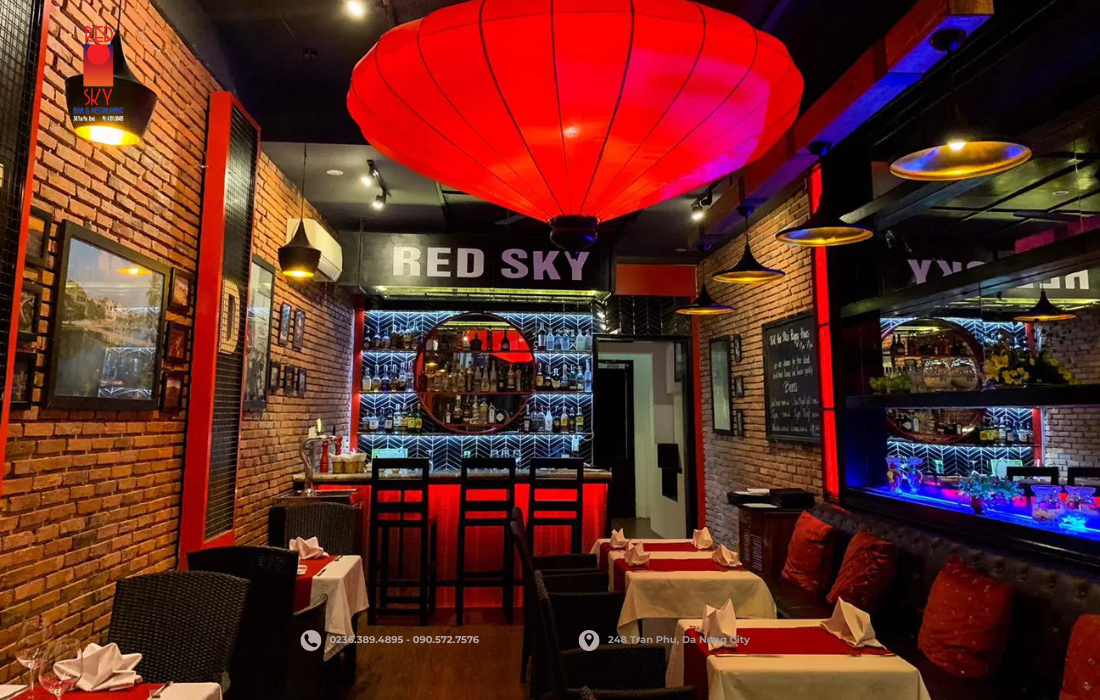 Luxurious space at Red Sky Steakhouse