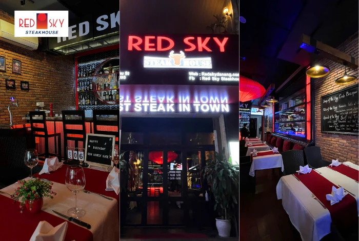 Không gian Red Sky Steakhouse Đà Nẵng Không gian Red Sky Steakhouse tại Đà Nẵng